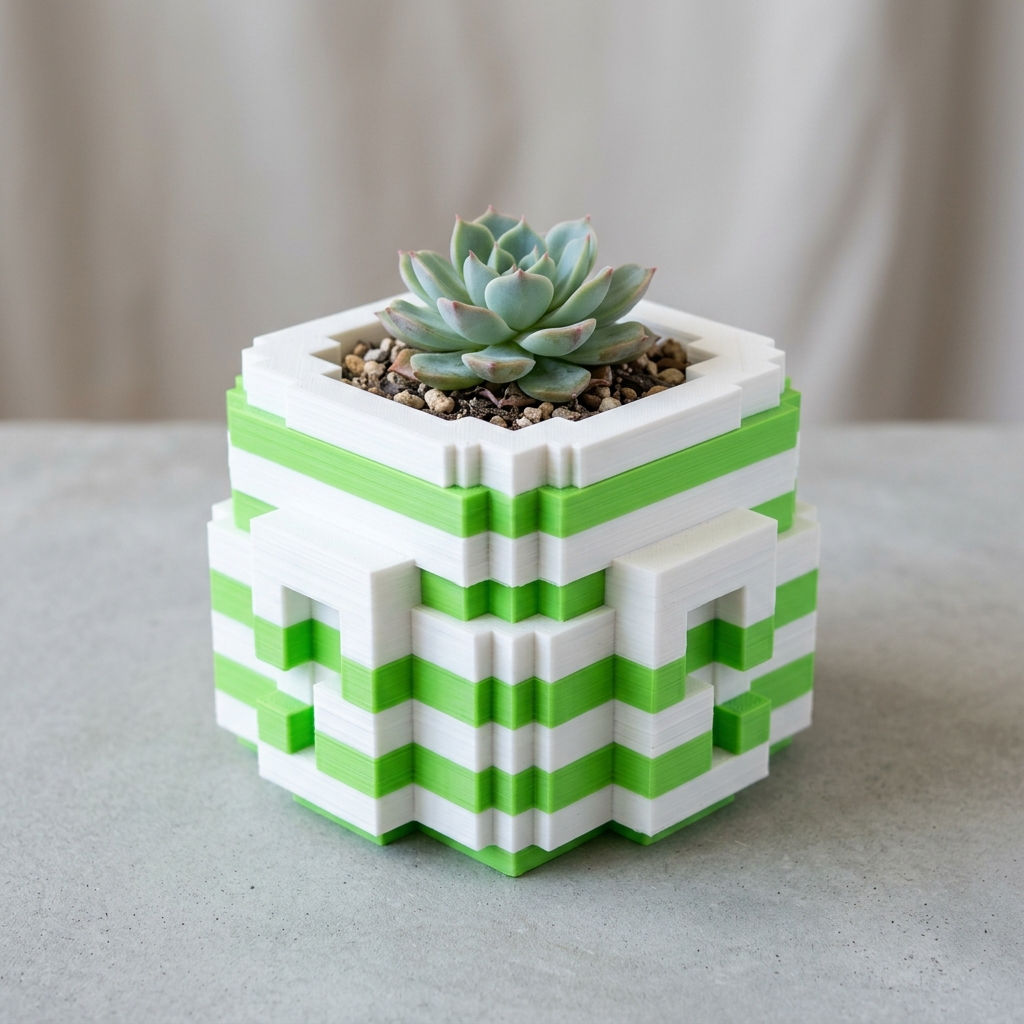 Maceta Geométrica 'Voxel'